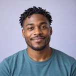 Illustrative social content creator portrait