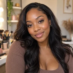 Beauty content creator profile portrait